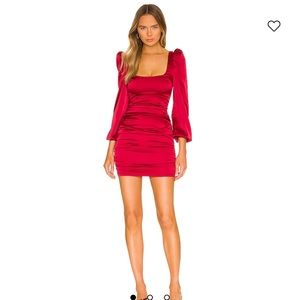 More to come satin mini dress. Worn once for homecoming. Great quality.